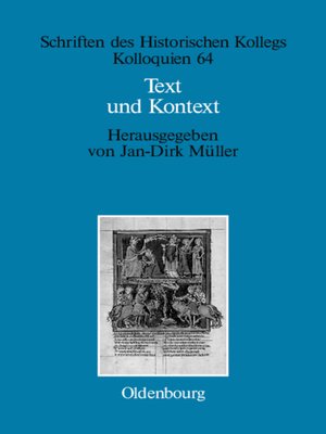 cover image of Text und Kontext